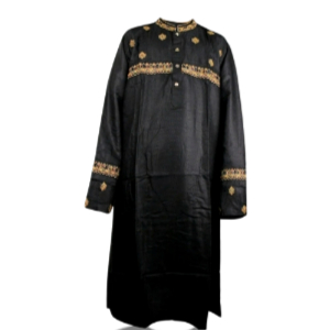 Kashmir Men's Panjabi - Indian - Black